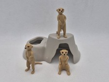  Playmobil 3x Meerkats On The Rocks. Zoo/ Safari/animals wildlife spares extras