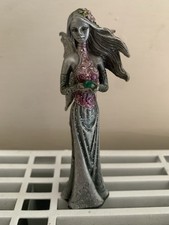 Vintage pewter fairy holding - vintage,
