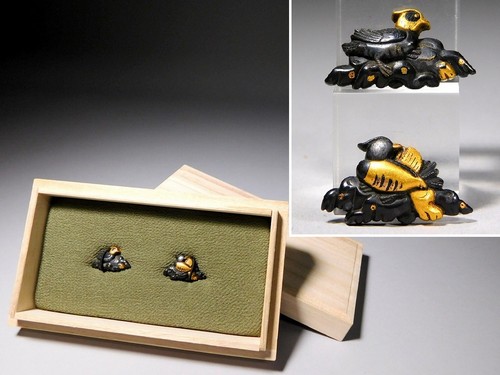 Mandarin duck design gold - mandarin,