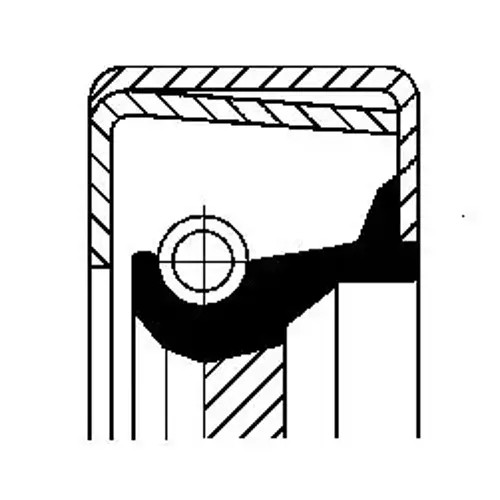 Gearbox shaft seal acm - shaft,