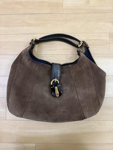 Vintage loewe brown suede - loewe,