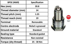 Ngk 4669 spark plug - 4669,