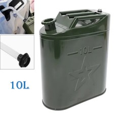 10L Metal Jerry Can Green Car