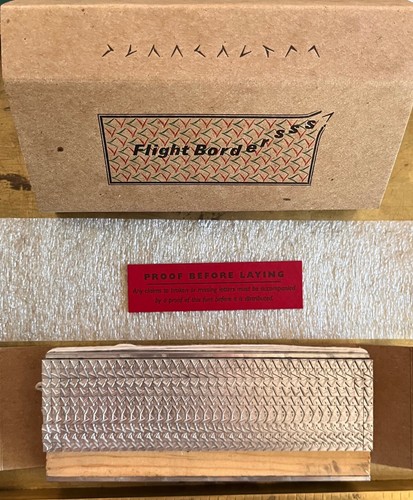 New letterpress type - new,
