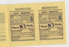 Vintage Unused Six Months Motor Car Fuel Petrol Ration Book C23