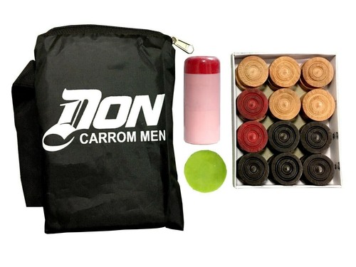 24pc wooden carrom game coins - carrom,