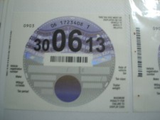 TAX DISC blank......30th JUNE