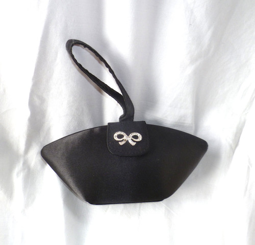 Vintage frangi black - black, satin