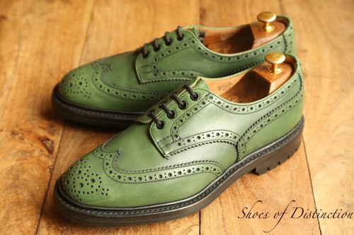 Tricker green leather derby - tricker's,