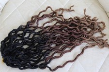 24 new 20 inch long rasta hair pieces with loop  gold and dark brown