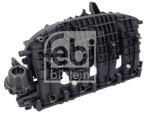 Black plastic intake manifold - black,
