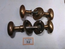 Door Knobs Four Bronze Vintage Knobs