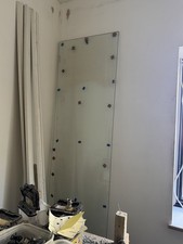 10mm toughened glass shower screen 232.5cm x 54cm