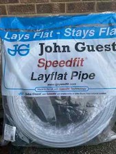 John Guest Speedfit 15mm  Polybutylene Layflat Pipe - White Per Metre Plumbing