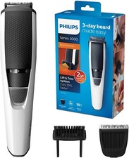 Philips Series 3000 Beard & Stubble Trimmer with Stainless Steel Blade BT3206/13