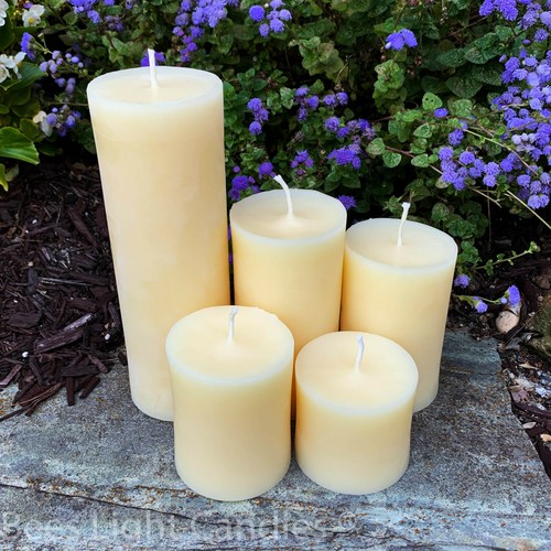 White beeswax pillar - 🐝,