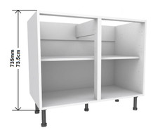 Flat Pack Kitchen Carcass Base & Wall Cabinet Units 73.5cm high to match Wickes