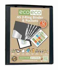 eco eco A5 Ring Binder Black