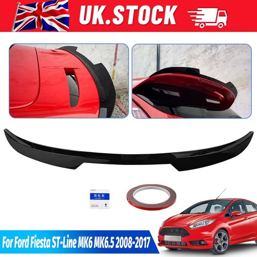 Glossy black rear trunk - black,