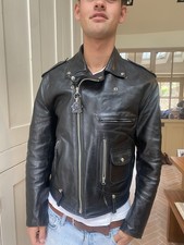 90’s Emac Roadsat Eastman Leather Jacket Size 42-44  D-Pocket