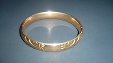 Vtg Yellow Gold Filled Bangle