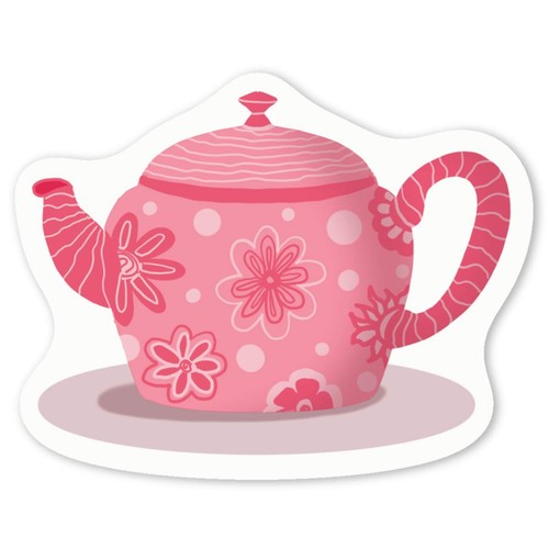 Funky teapot decal - teapot',