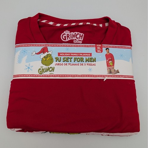 The grinch mens pajama - the, red
