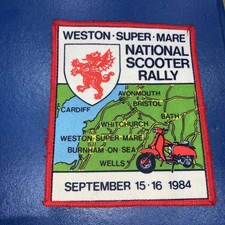 Weston Super Mare National Scooter Rally Patch 1984