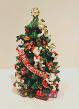 CERAMIC VINTAGE STYLE SNOWMEN