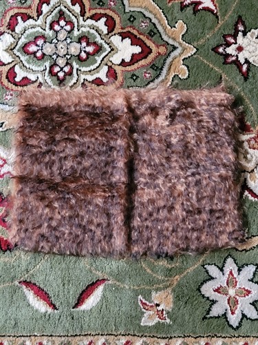 Genuine brown tipped mohair - brown,