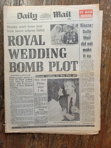 Daily mail newspaper - daily, june