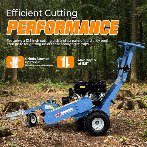 Heavy duty 15hp gas stump - heavy-duty,