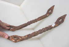 Victorian Iron Brackets Holders Antique Shelving Vintage Porch Roof Supports 10"