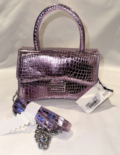 Luxury mini hand bag lilac - hand,