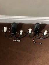 Elstead Black Minster Wall Lights X 2