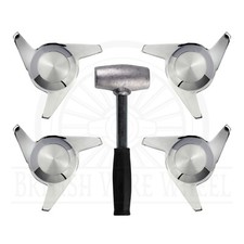 3 Bar Swept Cut Chrome Knock