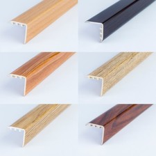 STAIR EDGE NOSING  UPVC WOOD EFFECT -TRIM- EDGING NOSING 900mm x 25mm x 25mm