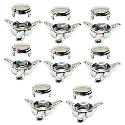 Chrome spinner license plate - chrome,