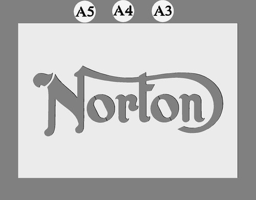 Norton motor bike mylar - bike,