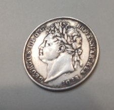 1825 George IV Silver Shilling