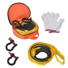 10TONNE 10T 5M Tow Towing Pull Rope Strap Heavy Duty Road Recovery Car Van 4x4