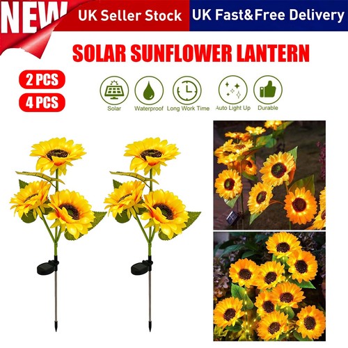 Flower sunflower solar lights - flower,