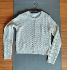H&M Cream Arran Knit Cardigan