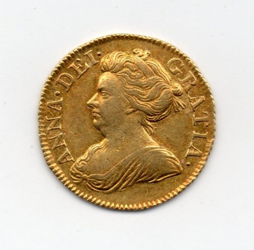 1712 half guinea - half, guinea,