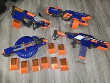 Nerf Elite Gun Bundle - Hyperfire, Crossbolt, Rapidstrike And Hail-Fire