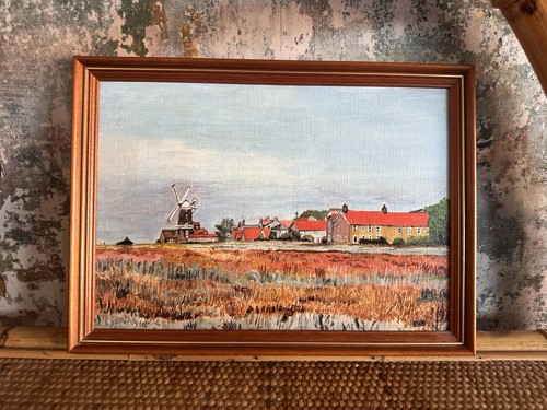 Vintage original oil landscape - vintage,