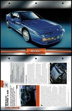 Renault Alpine A 610 - 1992 - Sports - Atlas Dream Cars Fact File Card