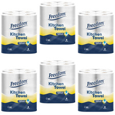 24 Rolls Freedom Super Strong and Absorbent Multi Purpose Kitchen Roll