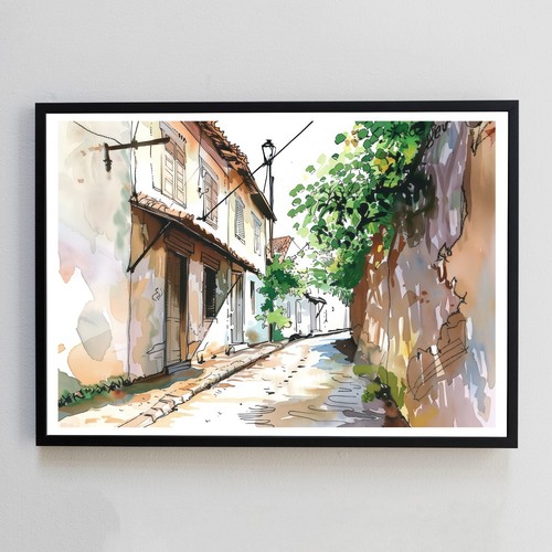 Old street house town - house,
