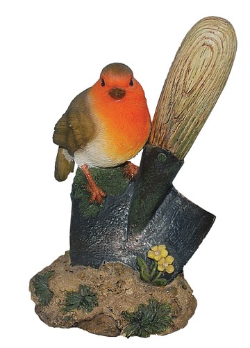 Robin bird trowel - robin,